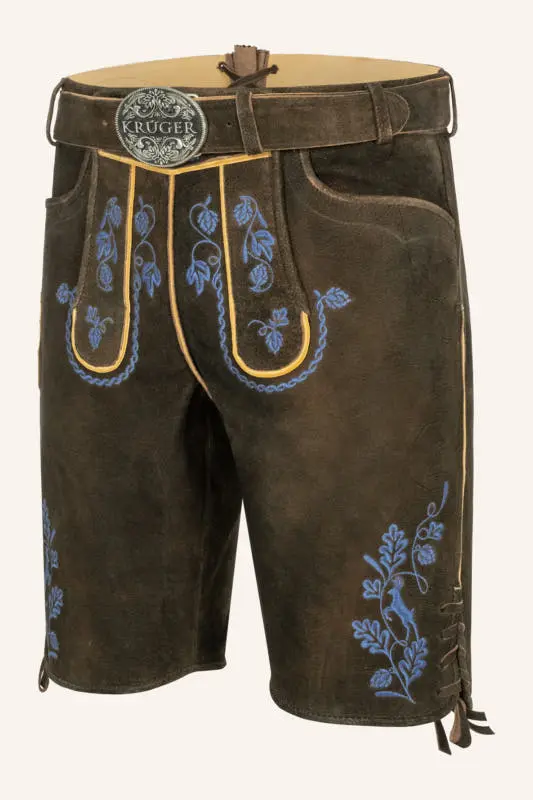 Lederhose Roland mit Gürtel – Bild 3