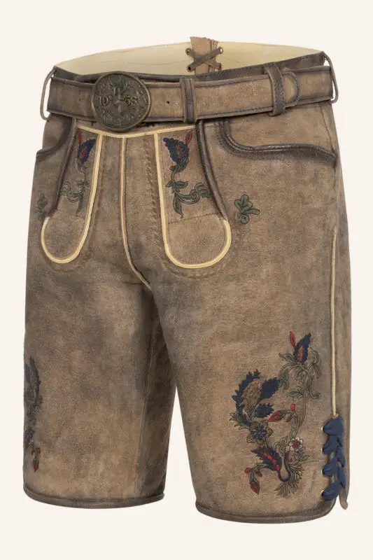 Lederhose Emil mit Gürtel – Bild 3