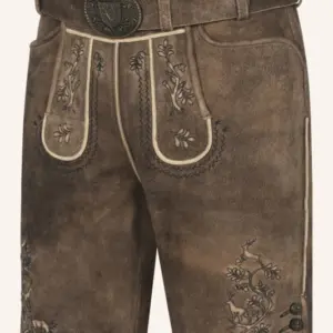 Lederhose Mischa mit Gürtel – Bild 3
