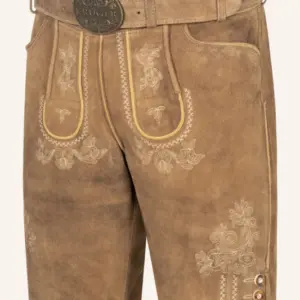 Lederhose Roberto mit Gürtel – Bild 3