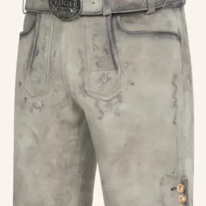 Lederhose Lenny mit Gürtel – Bild 3