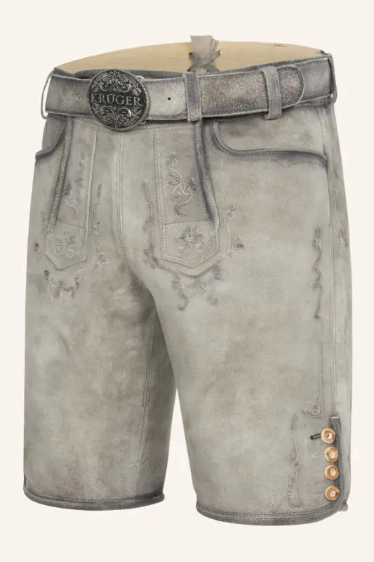 Lederhose Lenny mit Gürtel – Bild 3