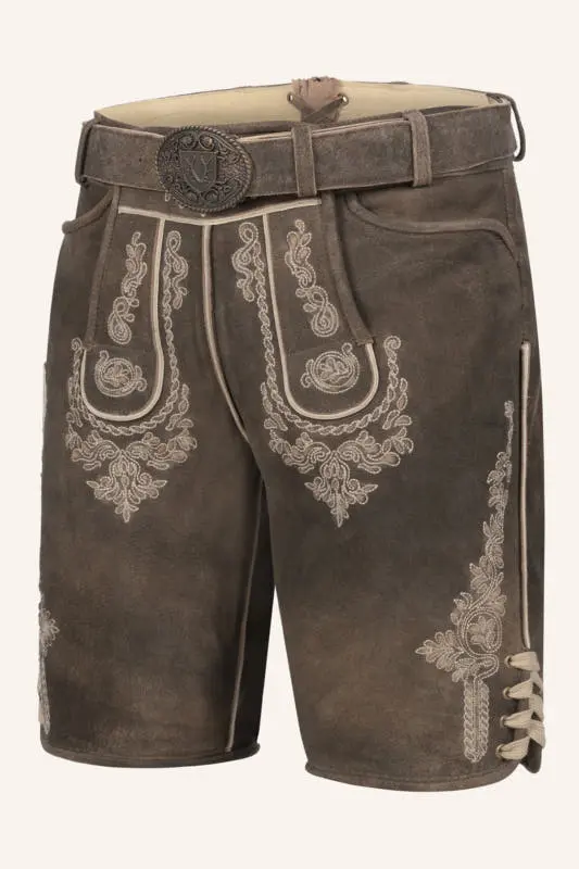 Lederhose Olias mit Gürtel – Bild 3
