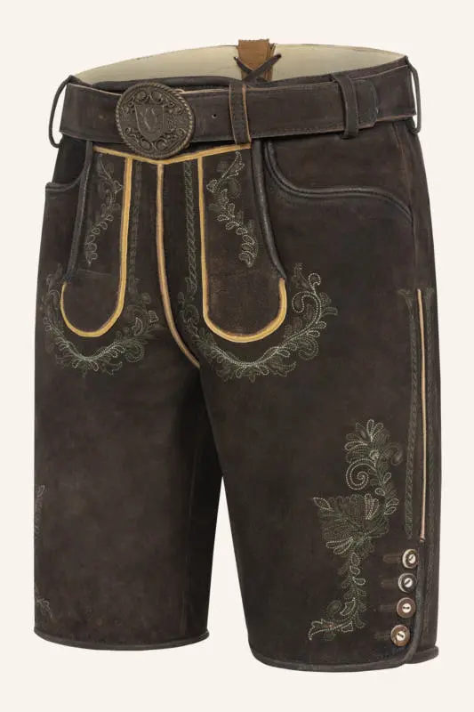 Lederhose Brandon mit Gürtel – Bild 3