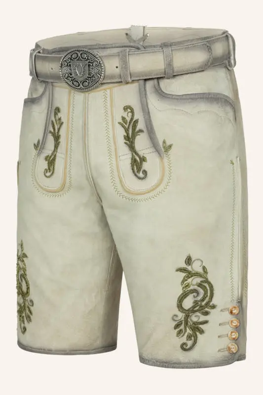 Lederhose Maurus mit Gürtel – Bild 3