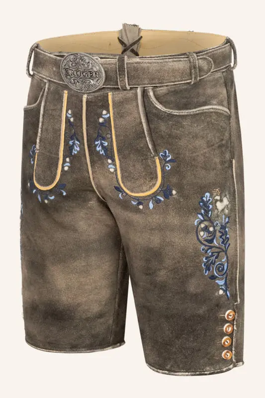 Lederhose Pino mit Gürtel – Bild 3