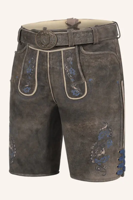 Lederhose Vasili mit Gürtel – Bild 3