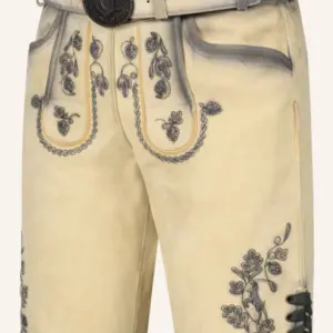Lederhose Nolan mit Gürtel – Bild 3