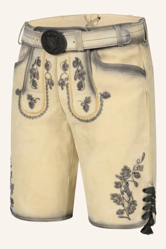 Lederhose Nolan mit Gürtel – Bild 3