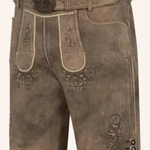 Lederhose Ralph mit Gürtel – Bild 3