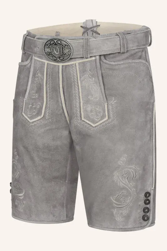 Lederhose Maik mit Gürtel – Bild 3