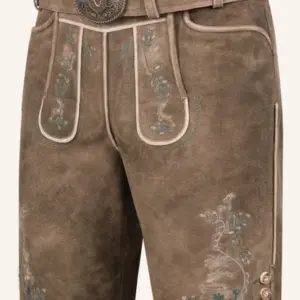 Lederhose Torin mit Gürtel – Bild 3