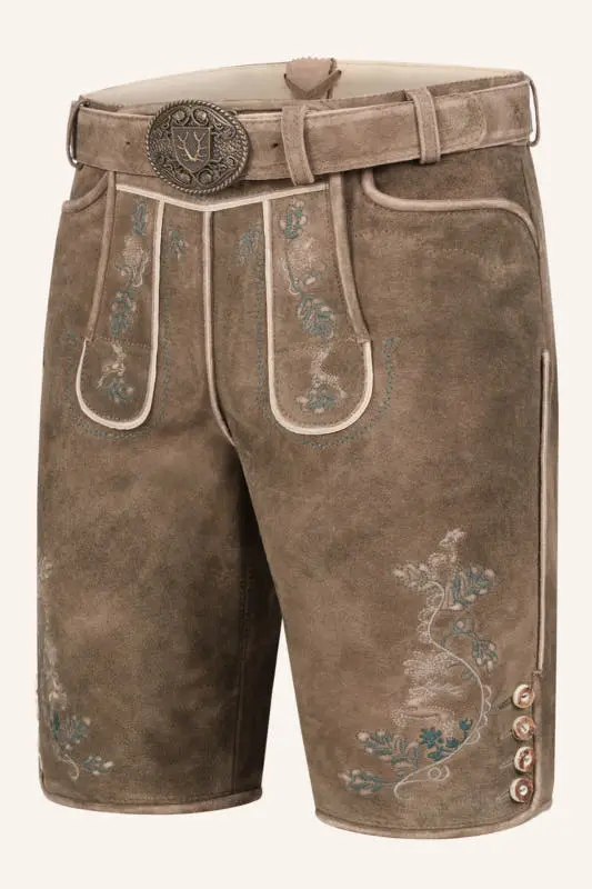 Lederhose Torin mit Gürtel – Bild 3