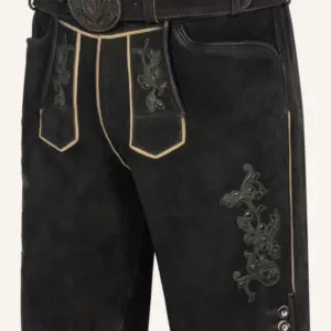 Lederhose Caelius mit Gürtel – Bild 3