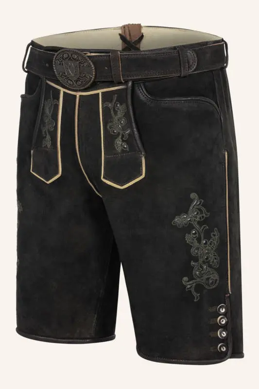 Lederhose Caelius mit Gürtel – Bild 3