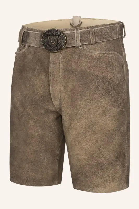 Lederhose Taro mit Gürtel – Bild 3