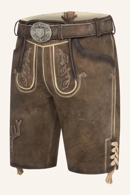 Lederhose Werner mit Gürtel – Bild 3