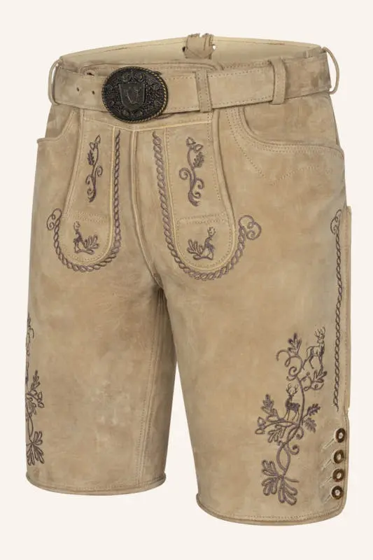 Lederhose Milian mit Gürtel – Bild 3