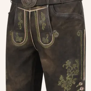 Lederhose Milian mit Gürtel – Bild 3