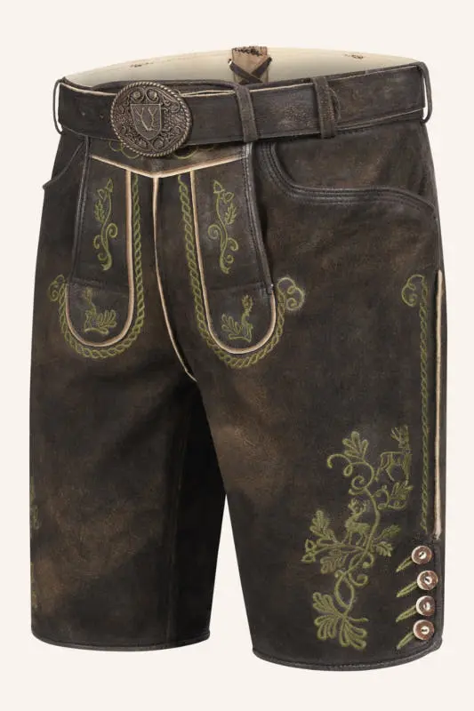 Lederhose Milian mit Gürtel – Bild 3