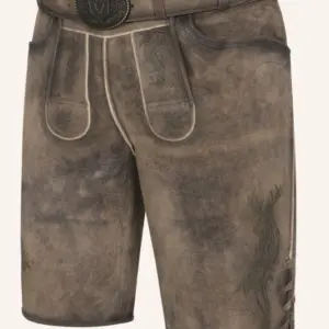 Lederhose Diran mit Gürtel – Bild 3