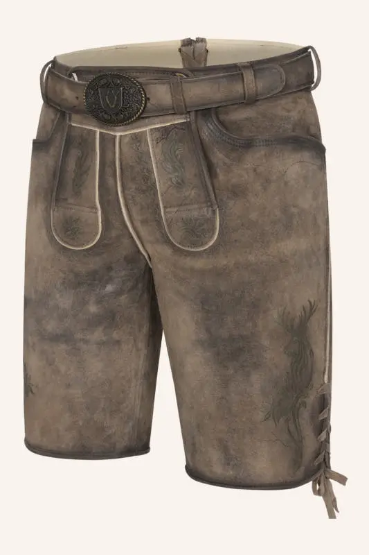Lederhose Diran mit Gürtel – Bild 3