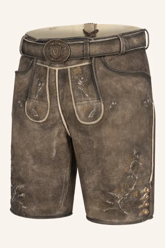 Lederhose Wanja mit Gürtel – Bild 3