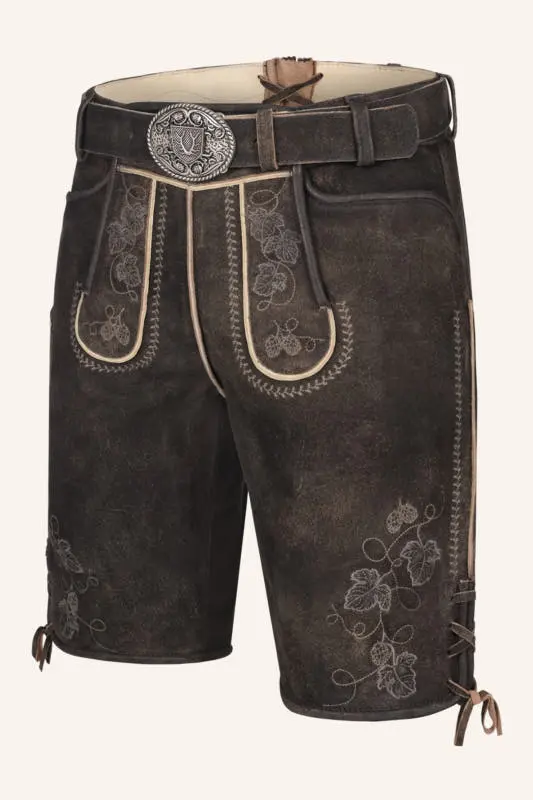 Lederhose Nikolas mit Gürtel – Bild 3