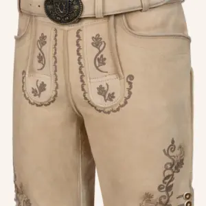 Lederhose Tayden mit Gürtel – Bild 3