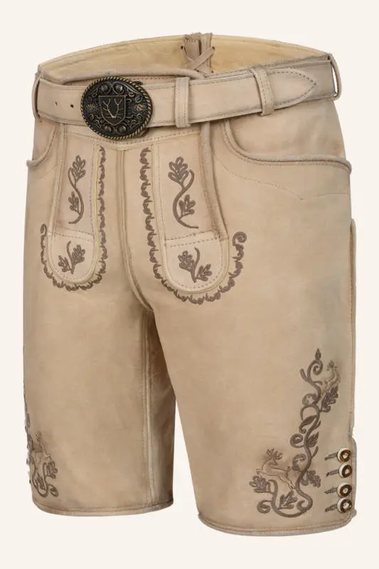 Lederhose Tayden mit Gürtel – Bild 3