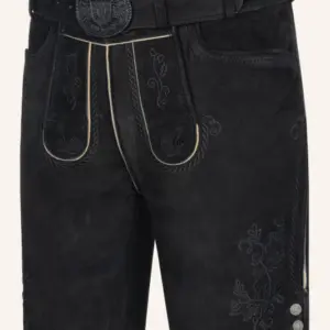 Lederhose Sylvar mit Gürtel – Bild 3