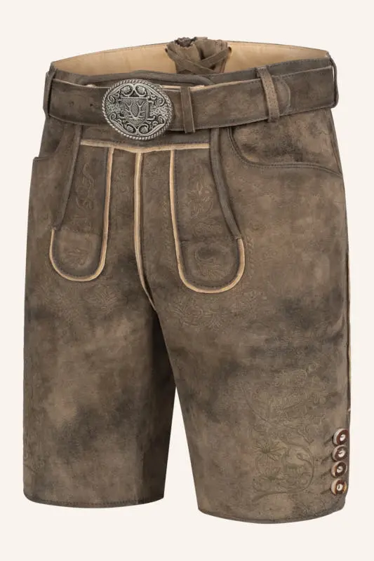 Lederhose Denis mit Gürtel – Bild 3