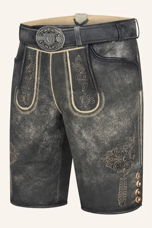 Lederhose Kieran mit Gürtel – Bild 3