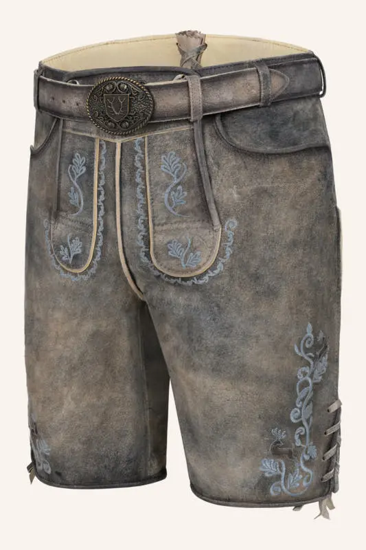 Lederhose Melo mit Gürtel – Bild 3