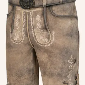 Lederhose Melo mit Gürtel – Bild 3