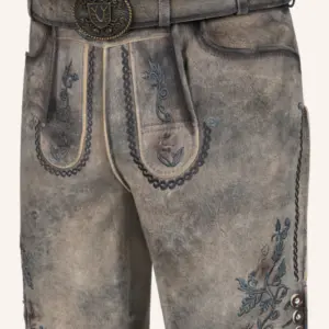 Lederhose Kaelion mit Gürtel – Bild 3