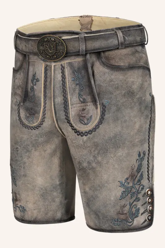 Lederhose Kaelion mit Gürtel – Bild 3