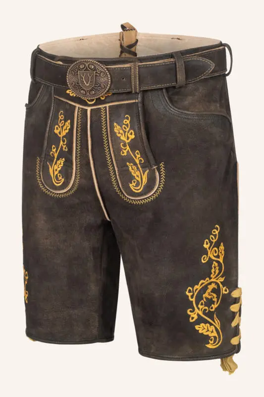 Lederhose Tilo mit Gürtel – Bild 3