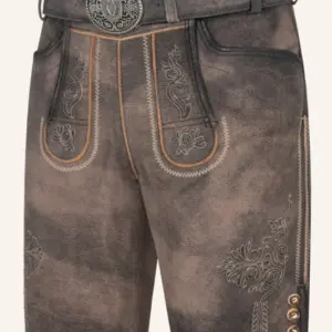 Lederhose Brody mit Gürtel – Bild 3