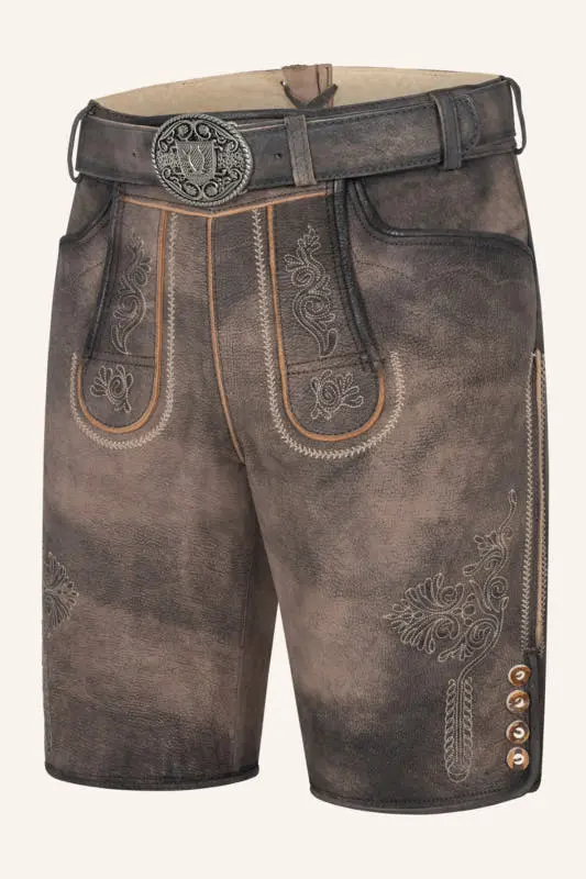 Lederhose Brody mit Gürtel – Bild 3