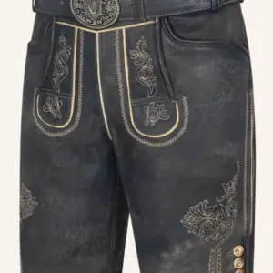 Lederhose Austin mit Gürtel – Bild 3