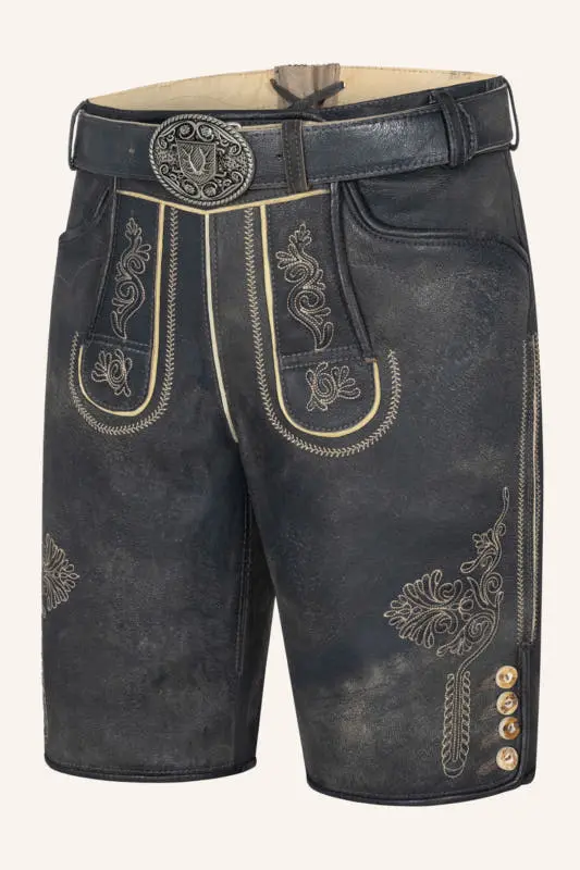 Lederhose Austin mit Gürtel – Bild 3