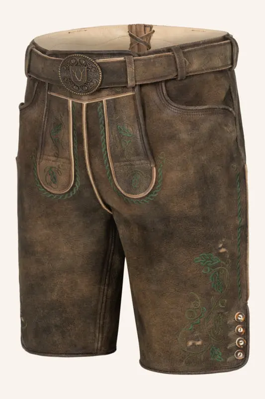 Lederhose Tarius mit Gürtel – Bild 3