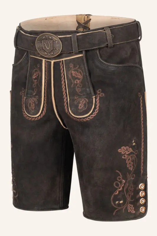Lederhose Terence mit Gürtel – Bild 3