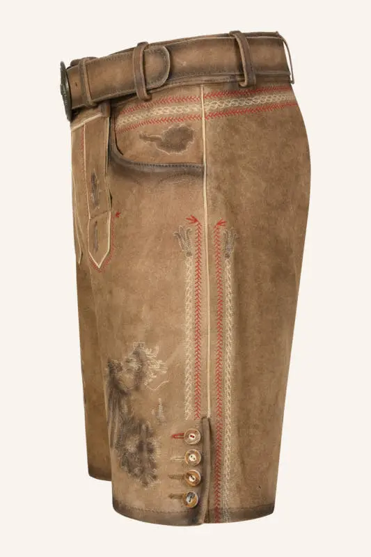 Lederhose Mei Hoamat mit Gürte – Bild 4