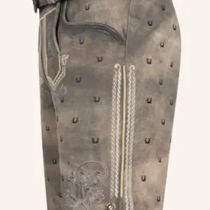 Lederhose Harvey mit Gürtel – Bild 4