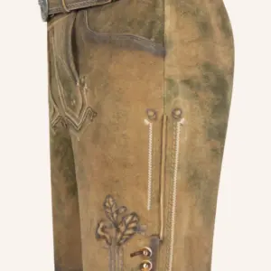 Lederhose Milo mit Gürtel – Bild 4