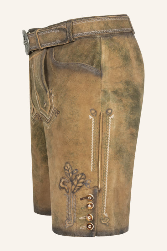 Lederhose Milo mit Gürtel – Bild 4
