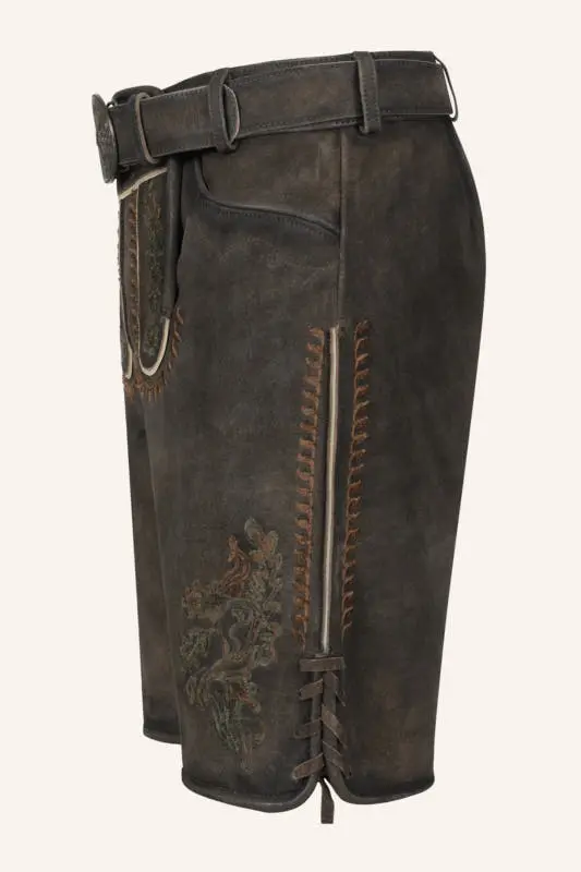 Lederhose Elliot mit Gürtel – Bild 4