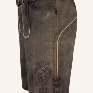 Lederhose Raul mit Gürtel – Bild 4